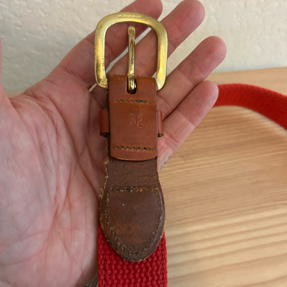 Vintage Leather Man Limited Nautical Belt Size 32 - Picture 3 of 5
